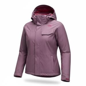 The North Face Helata Triclimate Jacket Size S Garnet Red 3 In 1 Hooded Ski Snow